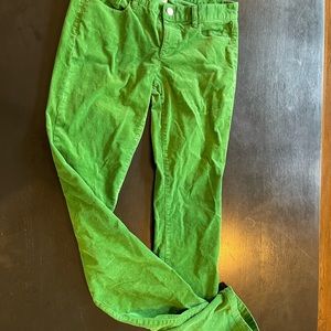 J Crew City Cut Kelly Green Cords